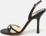 Jimmy Choo Pre-owned Satin sandals Black Dames - Thumbnail 2