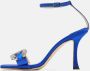 Jimmy Choo Pre-owned Satin sandals Blue Dames - Thumbnail 2