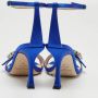 Jimmy Choo Pre-owned Satin sandals Blue Dames - Thumbnail 5