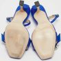 Jimmy Choo Pre-owned Satin sandals Blue Dames - Thumbnail 6