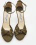 Jimmy Choo Pre-owned Satin sandals Green Dames - Thumbnail 3