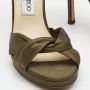 Jimmy Choo Pre-owned Satin sandals Green Dames - Thumbnail 7