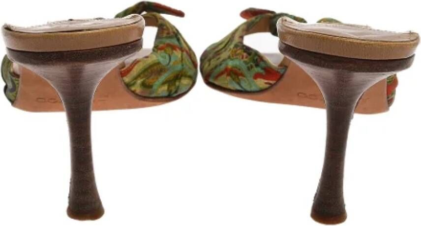 Jimmy Choo Pre-owned Satin sandals Multicolor Dames