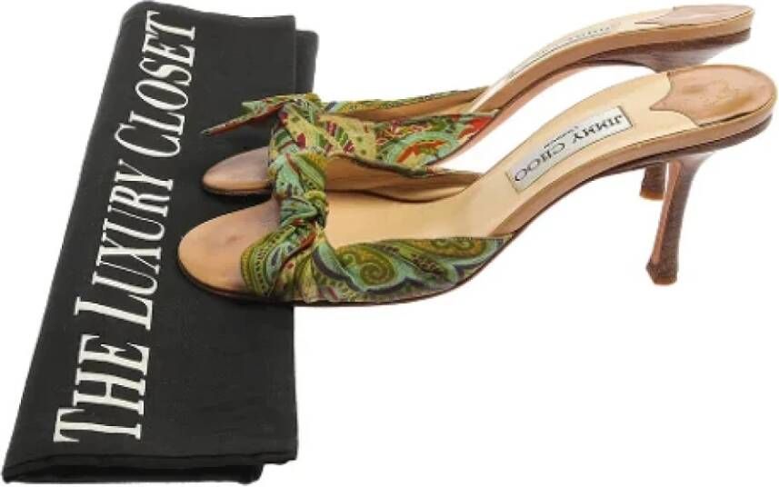 Jimmy Choo Pre-owned Satin sandals Multicolor Dames