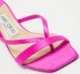 Jimmy Choo Pre-owned Satin sandals Pink Dames - Thumbnail 8
