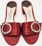 Jimmy Choo Pre-owned Satin sandals Red Dames - Thumbnail 3