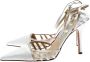 Jimmy Choo Pre-owned Satin sandals White Dames - Thumbnail 3