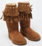 Jimmy Choo Pre-owned Suede boots Brown Dames - Thumbnail 4