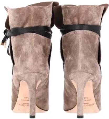 Jimmy Choo Pre-owned Suede boots Pink Dames