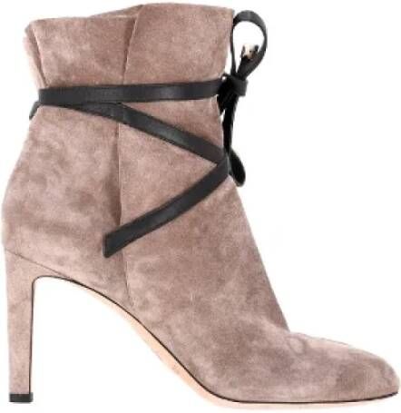 Jimmy Choo Pre-owned Suede boots Pink Dames