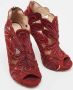 Jimmy Choo Pre-owned Suede boots Red Dames - Thumbnail 4