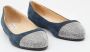 Jimmy Choo Pre-owned Suede flats Blue Dames - Thumbnail 4
