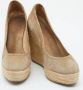 Jimmy Choo Pre-owned Suede heels Beige Dames - Thumbnail 4