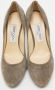 Jimmy Choo Pre-owned Suede heels Beige Dames - Thumbnail 3