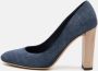 Jimmy Choo Pre-owned Suede heels Blue Dames - Thumbnail 2