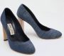 Jimmy Choo Pre-owned Suede heels Blue Dames - Thumbnail 4