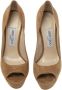 Jimmy Choo Pre-owned Suede heels Brown Dames - Thumbnail 2