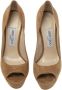 Jimmy Choo Pre-owned Suede heels Brown Dames - Thumbnail 2