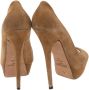 Jimmy Choo Pre-owned Suede heels Brown Dames - Thumbnail 4