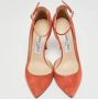 Jimmy Choo Pre-owned Suede heels Orange Dames - Thumbnail 3