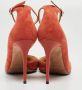 Jimmy Choo Pre-owned Suede heels Orange Dames - Thumbnail 5