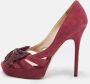 Jimmy Choo Pre-owned Suede heels Purple Dames - Thumbnail 2