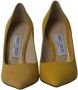 Jimmy Choo Pre-owned Suede heels Yellow Dames - Thumbnail 2