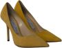 Jimmy Choo Pre-owned Suede heels Yellow Dames - Thumbnail 3