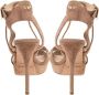 Jimmy Choo Pre-owned Suede sandals Beige Dames - Thumbnail 4