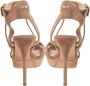 Jimmy Choo Pre-owned Suede sandals Beige Dames - Thumbnail 4