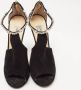 Jimmy Choo Pre-owned Suede sandals Black Dames - Thumbnail 3