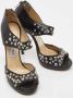 Jimmy Choo Pre-owned Suede sandals Black Dames - Thumbnail 4