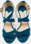 Jimmy Choo Pre-owned Suede sandals Blue Dames - Thumbnail 3