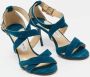 Jimmy Choo Pre-owned Suede sandals Blue Dames - Thumbnail 4