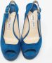 Jimmy Choo Pre-owned Suede sandals Blue Dames - Thumbnail 2