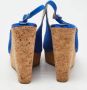 Jimmy Choo Pre-owned Suede sandals Blue Dames - Thumbnail 5