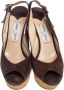 Jimmy Choo Pre-owned Suede sandals Brown Dames - Thumbnail 2