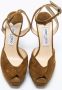 Jimmy Choo Pre-owned Suede sandals Brown Dames - Thumbnail 2