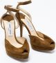 Jimmy Choo Pre-owned Suede sandals Brown Dames - Thumbnail 3