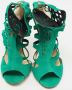 Jimmy Choo Pre-owned Suede sandals Green Dames - Thumbnail 3
