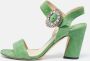 Jimmy Choo Pre-owned Suede sandals Green Dames - Thumbnail 2