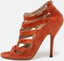 Jimmy Choo Pre-owned Suede sandals Orange Dames - Thumbnail 2