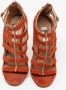 Jimmy Choo Pre-owned Suede sandals Orange Dames - Thumbnail 3