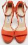 Jimmy Choo Pre-owned Suede sandals Orange Dames - Thumbnail 3