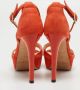 Jimmy Choo Pre-owned Suede sandals Orange Dames - Thumbnail 5
