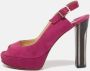 Jimmy Choo Pre-owned Suede sandals Pink Dames - Thumbnail 2