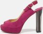 Jimmy Choo Pre-owned Suede sandals Pink Dames - Thumbnail 2