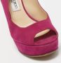 Jimmy Choo Pre-owned Suede sandals Pink Dames - Thumbnail 8