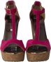 Jimmy Choo Pre-owned Suede sandals Pink Dames - Thumbnail 2