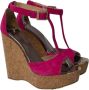 Jimmy Choo Pre-owned Suede sandals Pink Dames - Thumbnail 3
